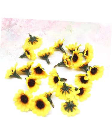 Cabilock 50pcs Fake Flower Head Sunflower Headband Sunflower Decor Sunflower Craft Ornament Clothing Box - Buy Online on GoSupps.com