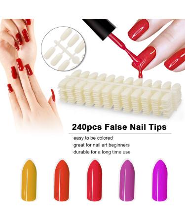Anself Nail Chart Display Book with 240 Nail Tips - Green | Nail Polish Organizer - Buy Online on GoSupps.com