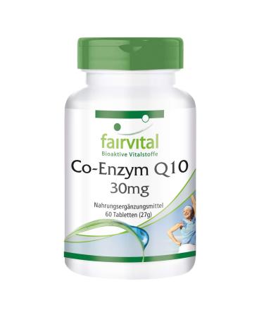 Fairvital | Co-enzyme Q10 30mg VEGAN - 60 tablets - ubiquinone