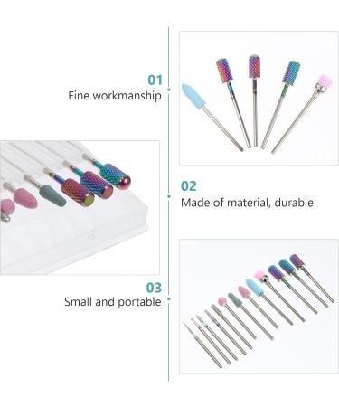 FRCOLOR 1 Nail Drill Set Nail Polishing Bits Ceramic Nail Bits Acrylic Nail Drill Bits Manicure File Bit Nail Cleaner Tool Nail Tool Manicure Drill Bit Colorful Appendix Ceramics To Rotate - Buy Online on GoSupps.com