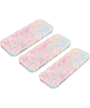 Cute Cartoon Nail Charms Collection 12 Types Colorful Heart Star Flower Pattern DIY Nail Art Techniques and Tips Nail Art Supplies and Tools for Nail DIY Craft Design Manicure Accessories - Buy Online on GoSupps.com