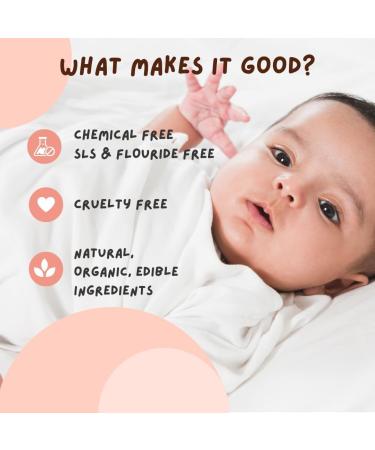 Coco_Crush Ayurvedic Liquid Toothpaste for Babies & Kids | 100% Natural Oral Care Fluoride Free SLS Free No Artificial Flavours | Gentle & Ingestion Safe (50ml) - Buy Online on GoSupps.com