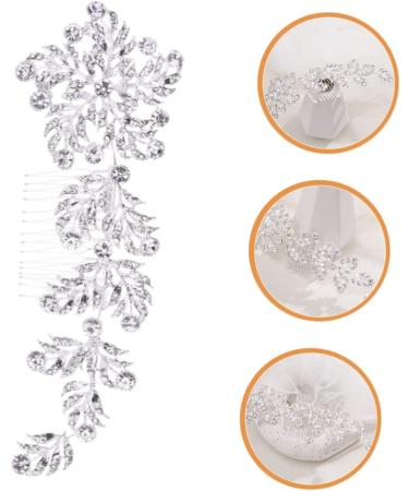 Ipetboom Bridal Headwear Tiara Rhinestone Hair Accessories Wedding Hair Side Comb Wedding Hair Accessories Wedding Hair Comb Rhinestone Hair Comb Alloy Crystal Rhinestones Bride - Buy Online on GoSupps.com