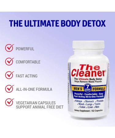 Cleanse & Detox with The Cleaner 7Day Men's Formula - 52 Capsules - Buy Online on GoSupps.com