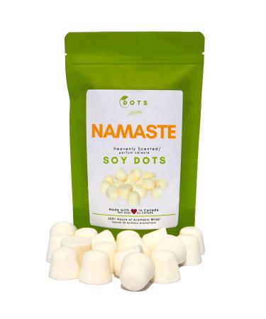Namaste Wax Melt Scented Soy DOTS- Canadian Made-200+ Hours of Aromatherapy Bliss-Create Beautiful Candle Aromas -Eco Responsible Rice Paper Skore Pouches Reduce Plastic-Use in a Candle Wax Warmer
