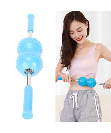 Double Ball-Depth Tissue Massage Roller - Pain Relief for Neck Legs & Back | Fascia Muscle Tools - Buy Online on GoSupps.com