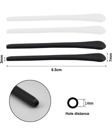 Premium Silicone Anti-Slip Glasses Hinge Replacement - 4 Pairs of Slip-Resistant Accessories for Metal Sunglasses - Buy Online on GoSupps.com