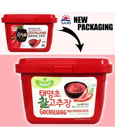SAJO HAEPYO Korean hot pepper chili paste HALAL Gochujang 500g Pack of 2 - Buy Online on GoSupps.com