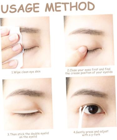 FOMIYES 20 Sheets Double Eyelid Sticker Makeup Tape Eye Lift Tape Beauty Supplies Tool Single Sided - Buy Online on GoSupps.com