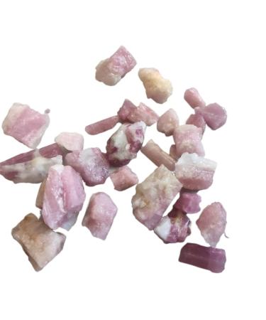 Natural Crystal Rough 100g 50g Natural Brazilian Rubellite Red Tourmaline Rought Stone Rubellite Stones Crystal Specimens Decoration Stone Gift (Color : 100g Size : 2-5mm) 2-5mm 100g