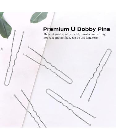 200pcs Silver Bobby Pins Kit - AITRAI U-shaped Hair Pins for Women & Girls - Perfect for White & Grey Hair - 2.4 & 2.2 Inch with Storage Box - Buy Online on GoSupps.com