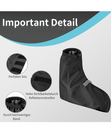 Waterproof Overshoes for Bicycles | Rain Protection Shoes for Cycling & Travel - Black - Buy Online on GoSupps.com