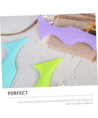SOESFOUFU Eyelash Tool 2pcs Silicone Beauty Ruler Makeup Eyeliner Eyeshadow Guard Pad Eyeshadow Guide Stencils Sticker Face - Buy Online on GoSupps.com