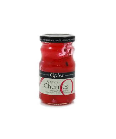 Opies | Red Maraschino Cocktail Cherries With Stem | 1x225g - Buy Online on GoSupps.com