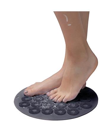 JROZXF Shower Foot Massager Foot Scrubber for Use in Shower Back Scrubber for Shower Silicone Body Scrubber Mat Shower Cleaner Foot Spa & Foot Care for Women Gray