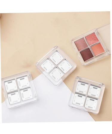  Didiseaon Didiseaon 4-Piece Transparent Empty Eyeshadow Box with 4 Grids DIY Makeup Palette for Unique Eye Makeup Lipstick Organizer Travel Use Eyeshadow Palette - Buy Online on GoSupps.com