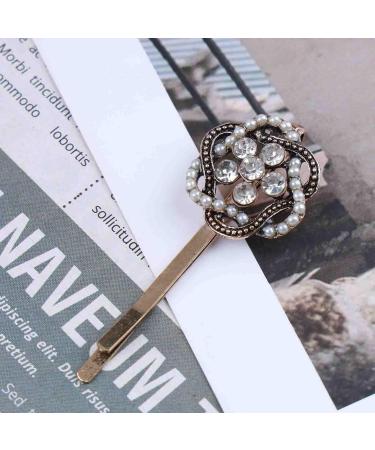 Cimenexe Bohemian Crystal Flower Hair Clip Rhinestone Hair Pin Clips Gold Pearl Hair Pins Pearl Flower Bobby Pins Barrettes Paved Cz Hair Barrette Bridal Headwear Wedding Hair Accessories Jewelry Style E - Buy Online on GoSupps.com