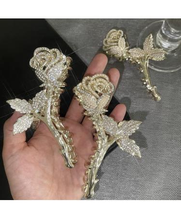 Claws Clips Hair Accessories Gold and Silver Roses Pearl Rhinestone Hairpin Ladies Alloy Shark Clip Female Hair Accessories TS5181-2 (Color : TS5181 3) TS5181 3 (Color : TS 3183 2) - Buy Online on GoSupps.com