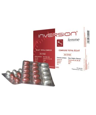 Inversion Femme Anti Aging Total Beauty an All in one Nutritional Anti-ageing Supplement for Skin  Hair  Nails and Your Figure 90 Capsules