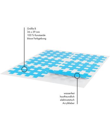Kintex Cross Tape | Acupuncture Trigger Point Plaster A Blue (27mm x 20mm) - Buy Online on GoSupps.com