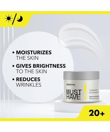 Farmec SA Grovital Must Have Sorbet moisturing creams with 2 nicinimids and hyaluronic acid antisripping cream elated hydrated and repaired skin 50 ml - Buy Online on GoSupps.com