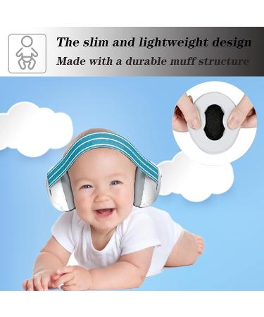 BZ Baby Noise Cancelling Headphones - Ear Protection for Newborns, Infants, and Toddlers - Ideal for Sleeping, Airplanes, Fireworks - White - Buy Online on GoSupps.com