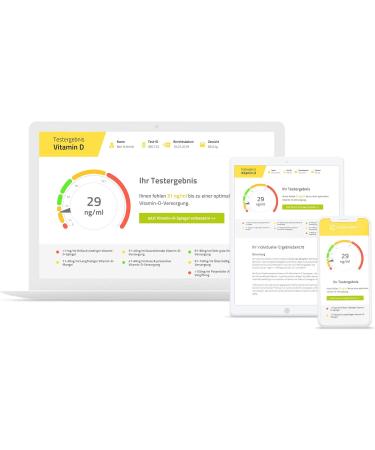 Vitamin D Test Double Pack - Measure Levels at Home | Professional Lab Analysis & Actionable Insights - Save Now! - Buy Online on GoSupps.com