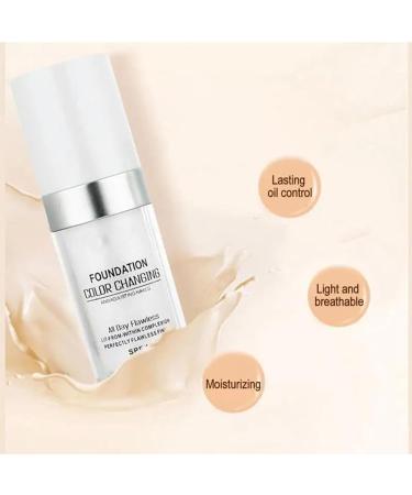 Golden Blue Foundation Golden Blue Foundation Makeup 4 In 1 Foundation Liquid Hydrating Medium Full Coverage Foundation with Spf 50+ Mercy Blue Foundation (2PCS) - Buy Online on GoSupps.com