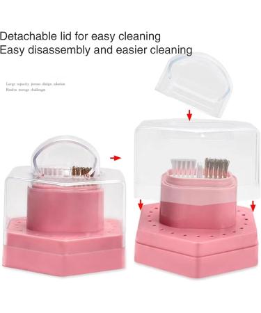 2 In 1 24 Holes Drill Holder Cleaning Brush Case Drill Bits Display Dustproof Bits Stand Display Box White - Buy Online on GoSupps.com