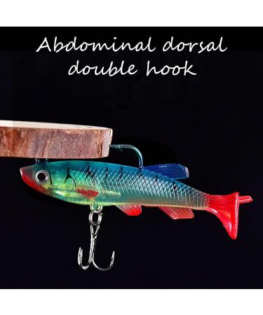 Ymdz Fishing Bait Set - Crankbait Wobbler Artificial Baits for Pike & Perch - Freshwater & Brine Rubber Fish with Trigger Hooks - Buy Online on GoSupps.com