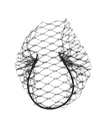 Minkissy Black Fascinator Veil - Gothic Bird Cage Headdress for Bride Wedding & Masquerade Ball - Buy Online on GoSupps.com