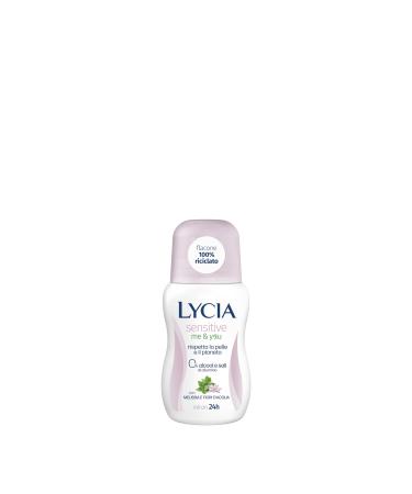 Lycia Deodorant Sensitive Me & You Roll-On 48h Melissa and Water Flowers 50 ml (1.6 Fl Oz) 1 unit - Made in Italy italian import .