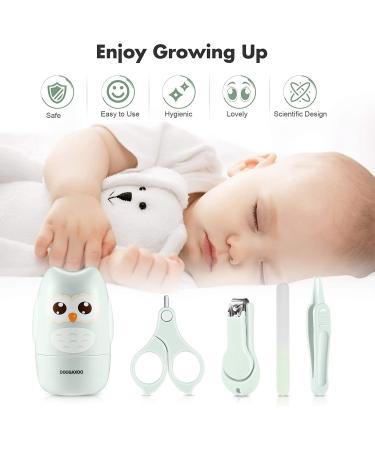 Baby Nail Clippers 4-in-1 Kit with Cute Owl Case for Newborns, Infants, Toddlers, and Kids - Safe Nail Clipper, Scissors, Tweezers, Nail File - Buy Online on GoSupps.com