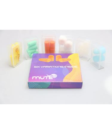 Mute Earplugs for Sleeping, Studying, Shooting & Traveling - Foam, Silicone & Wax Cotton - Test Set for Best Fit - Buy Online on GoSupps.com
