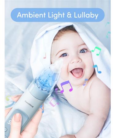 Rechargeable Electric Baby Nasal Aspirator with Music & Light | Food-Grade Silicone Nozzles | Adjustable Suctions - Buy Online on GoSupps.com