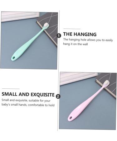 FRCOLOR 4pcs Toddler Toothbrush Set - Infant Tooth Cleaner with PP Bristles Non-Slip Design for Newborns - Buy Online on GoSupps.com