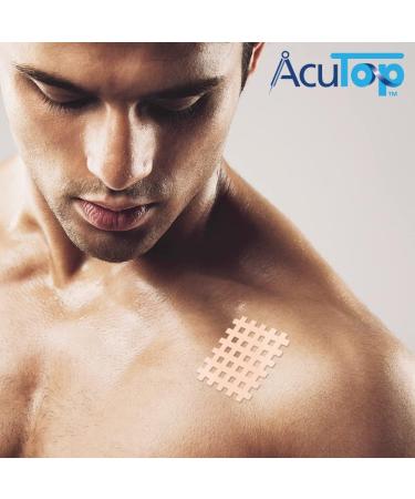 AcuTop Type B Grid Tape - 120 Pieces of Beige Acupuncture Plaster | International Shipping Available - Buy Online on GoSupps.com
