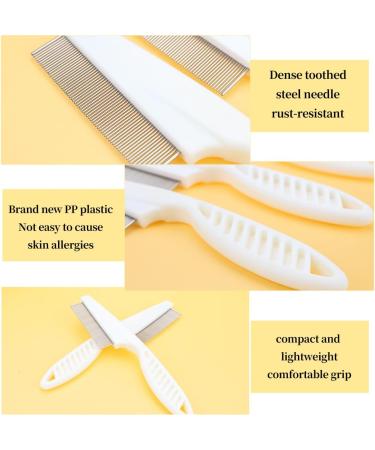 2 Peigne Anti-Puces Professionnel Pour Chiens Et Chats - Peigne Anti-Poux Pour Enlever Les Puces - Peignes Pour Chien Avec Dents Arrondies En M tal Pour Un Soin Doux (2 Tailles) - Buy Online on GoSupps.com