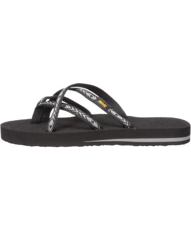 Teva Women's Olowahu Flip Flops - Black Himalaya - EU Size 39 | Comfortable & Stylish Sandals for Summer Adventures - Buy Online on GoSupps.com