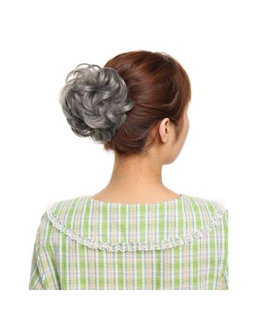 Tess Dark Gray Hair Tie for Thick Updos | Affordable 40g Hair Extensions for Women - Buy Online on GoSupps.com