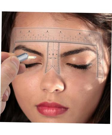 Gogogmee 100pcs Eyebrow Design Ruler Tool Shape Eyebrow Ruler Brow Shaping Template Eyebrow Trimming Supplies - Buy Online on GoSupps.com