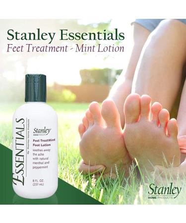 Stanley Essentials Feet TreatMint Foot Lotion 8oz - Natural Peppermint Moisturizing Cream for Pain Relief - 6 Pack - Buy Online on GoSupps.com