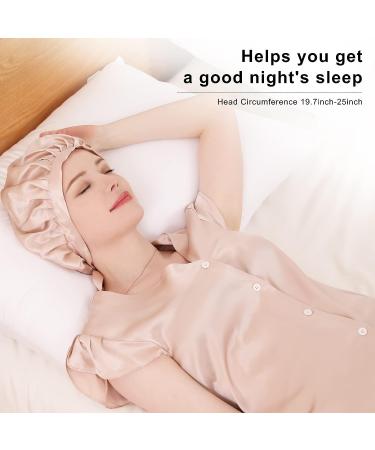 Daisysilk Silk Hair Bonnet for Women | Adjustable Silk Hair Wrap Cap for Sleeping | Breathable & Stylish Pink Hat - Buy Online on GoSupps.com