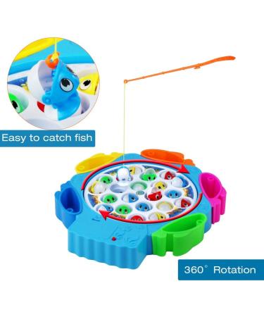 Nuheby Fish Game Toy: Musical Fishing Rod Set for Kids - Toddler Toys Role Play Game for Boys and Girls Ages 3-6 - Buy Online on GoSupps.com
