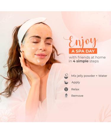 BR UN Jelly Mask Jar Avocado Peel-Off Face Care Rubber Mask | 23 fl oz Skin Care Moisturizing Gel Mask Jar Spa Set. - Buy Online on GoSupps.com