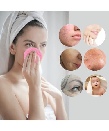 60 Pack Compressed Face Sponges - Washable Cellulose Facial Makeup Remover (Pink & Yellow) - International Shipping Available - Buy Online on GoSupps.com