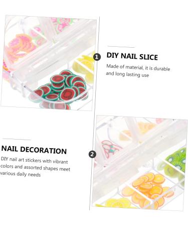 Beavorty 24 Boxes Fruit Slice DIY Manicure Space Beads Nail Art 3d Fruit Slices Fruit Nail Art Slices Earring Making Charms Stuffing 3d Nail Stickers Fruit Nail Slices Set Polymer Clay - Buy Online on GoSupps.com