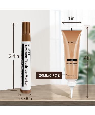DEWEL Wood Furniture Repair Kit | 34 Sets - Filler Sticks Touch Up Markers & Wood Putty for Scratches & Cracks | Ideal for Doors Floors & Tables - International Shipping Available - Buy Online on GoSupps.com