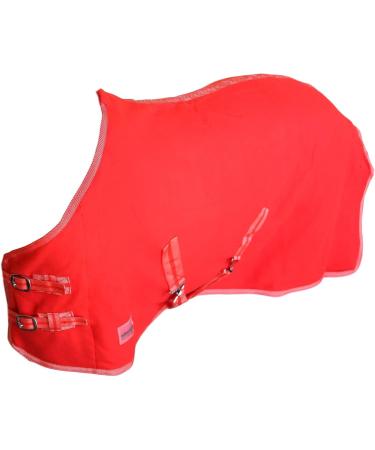 RL24 Sweat Rug BASICLINE - Breathable Fleece Transport Blanket for Horses - Red 145cm - Buy Online on GoSupps.com
