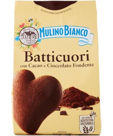Mulino Bianco Batticuori Biscuits With Cocoa And Chocolate cocoa and chocolate biscuits cookies 3 x 350 g + 400 g Italian gourmet pulp - Buy Online on GoSupps.com